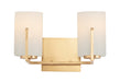 Myhouse Lighting Maxim - 21282SWSBR - Two Light Bath Vanity - Dart - Satin Brass