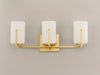 Myhouse Lighting Maxim - 21283SWSBR - Three Light Bath Vanity - Dart - Satin Brass