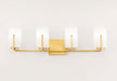 Myhouse Lighting Maxim - 21284SWSBR - Four Light Bath Vanity - Dart - Satin Brass