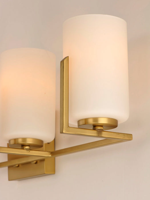 Myhouse Lighting Maxim - 21284SWSBR - Four Light Bath Vanity - Dart - Satin Brass