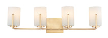 Myhouse Lighting Maxim - 21284SWSBR - Four Light Bath Vanity - Dart - Satin Brass