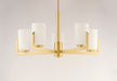 Myhouse Lighting Maxim - 21286SWSBR - Five Light Chandelier - Dart - Satin Brass