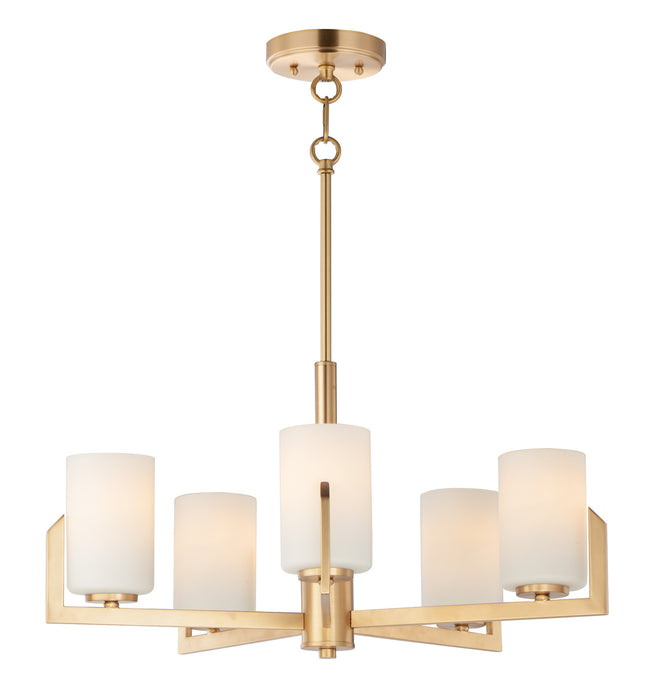 Myhouse Lighting Maxim - 21286SWSBR - Five Light Chandelier - Dart - Satin Brass