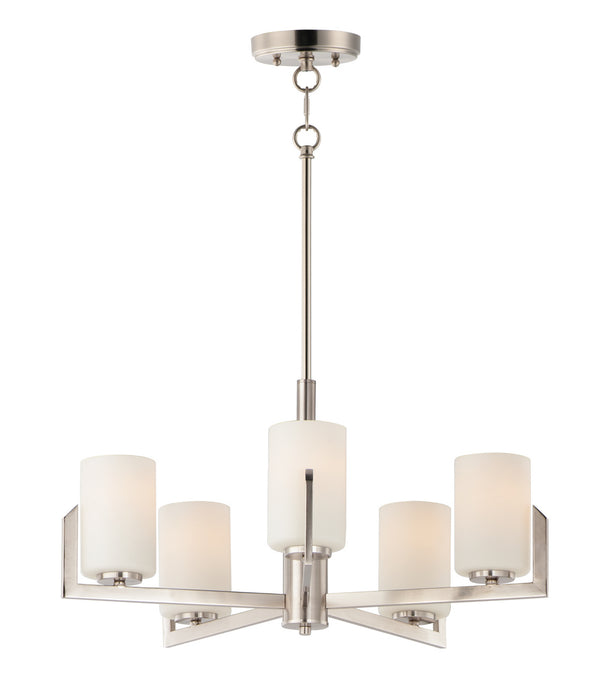 Myhouse Lighting Maxim - 21286SWSN - Five Light Chandelier - Dart - Satin Nickel