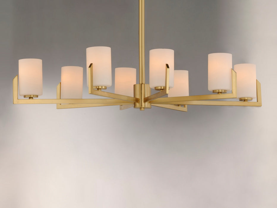 Myhouse Lighting Maxim - 21288SWSBR - Eight Light Chandelier - Dart - Satin Brass