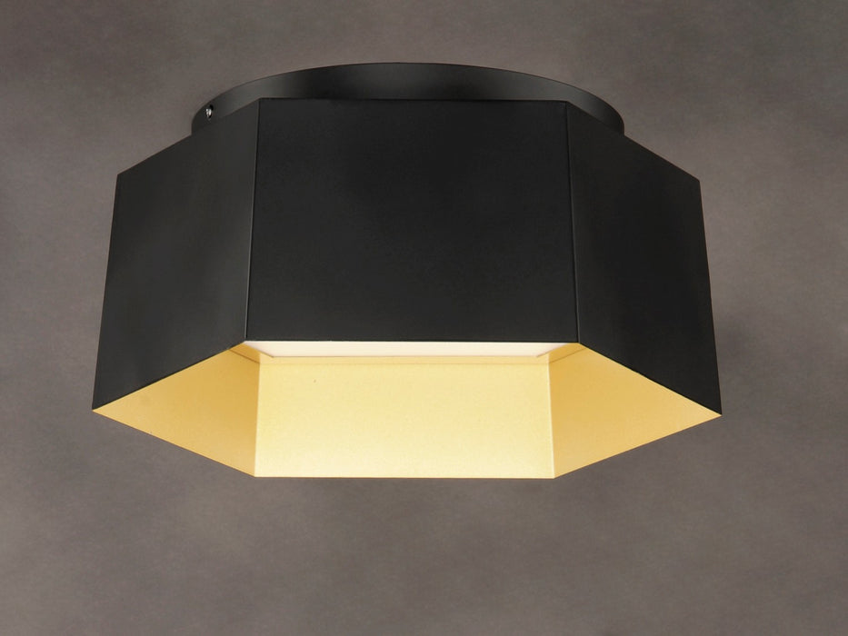 Myhouse Lighting Maxim - 30330BKGLD - LED Flush Mount - Honeycomb - Black / Gold