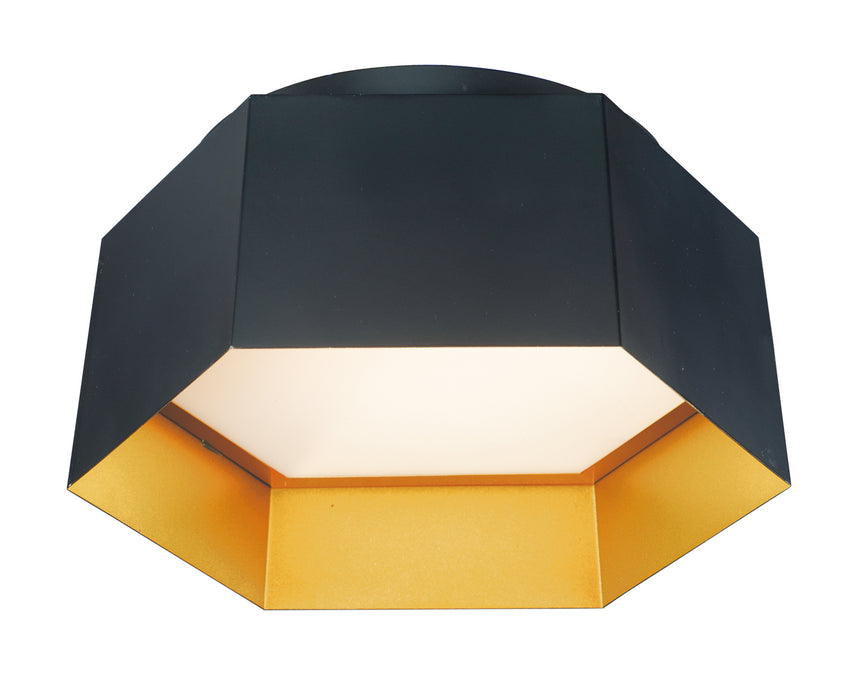 Myhouse Lighting Maxim - 30330BKGLD - LED Flush Mount - Honeycomb - Black / Gold