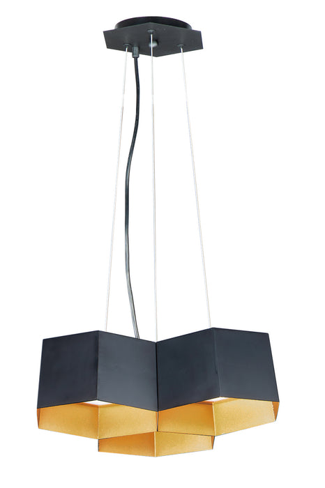 Myhouse Lighting Maxim - 30334BKGLD - LED Chandelier - Honeycomb - Black / Gold