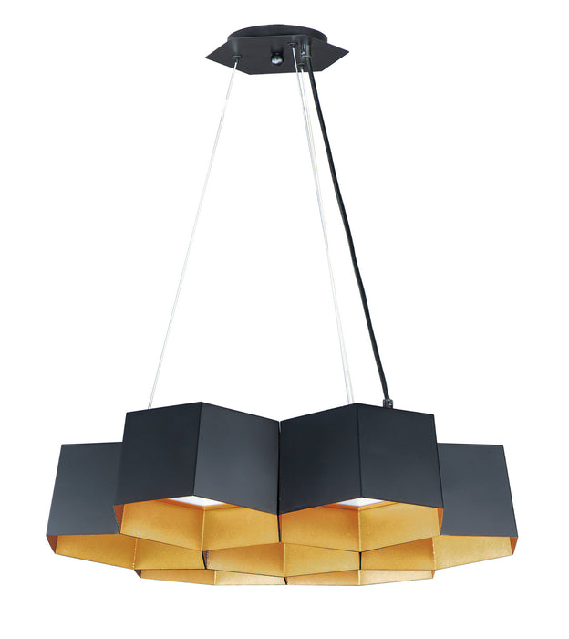 Myhouse Lighting Maxim - 30337BKGLD - LED Chandelier - Honeycomb - Black / Gold