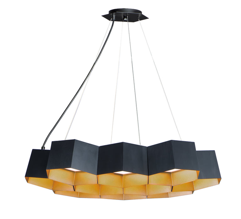 Myhouse Lighting Maxim - 30338BKGLD - LED Chandelier - Honeycomb - Black / Gold