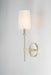 Myhouse Lighting Maxim - 32391OFSBRPN - One Light Wall Sconce - Uptown - Satin Brass / Polished Nickel