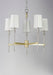 Myhouse Lighting Maxim - 32395OFSBRPN - Five Light Chandelier - Uptown - Satin Brass / Polished Nickel