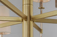 Myhouse Lighting Maxim - 32395OFSBRPN - Five Light Chandelier - Uptown - Satin Brass / Polished Nickel