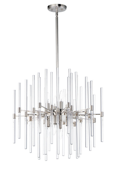 Myhouse Lighting Maxim - 38405CLPN - Eight Light Chandelier - Divine - Polished Nickel