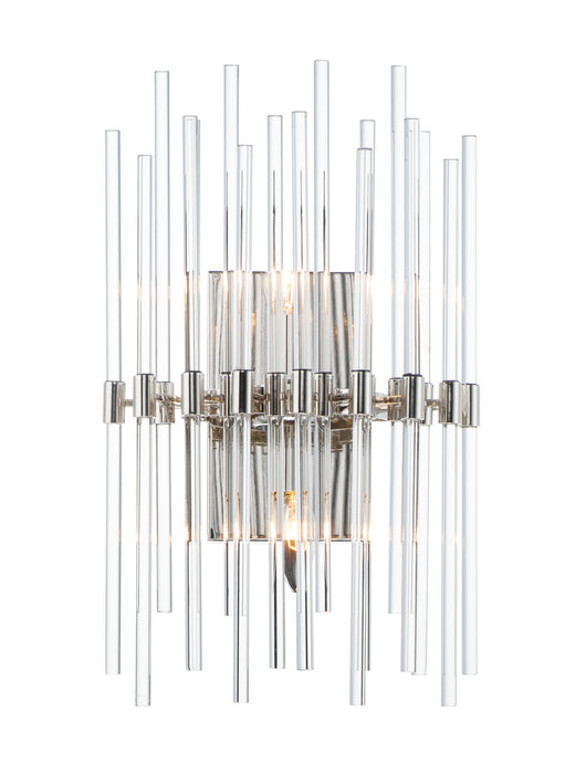 Myhouse Lighting Maxim - 38409CLPN - Two Light Wall Sconce - Divine - Polished Nickel