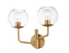 Myhouse Lighting Maxim - 38412CLNAB - Two Light Bath Vanity - Branch - Natural Aged Brass