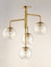 Myhouse Lighting Maxim - 38414CLNAB - Four Light Pendant - Branch - Natural Aged Brass