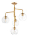 Myhouse Lighting Maxim - 38414CLNAB - Four Light Pendant - Branch - Natural Aged Brass