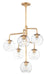 Myhouse Lighting Maxim - 38416CLNAB - Six Light Chandelier - Branch - Natural Aged Brass