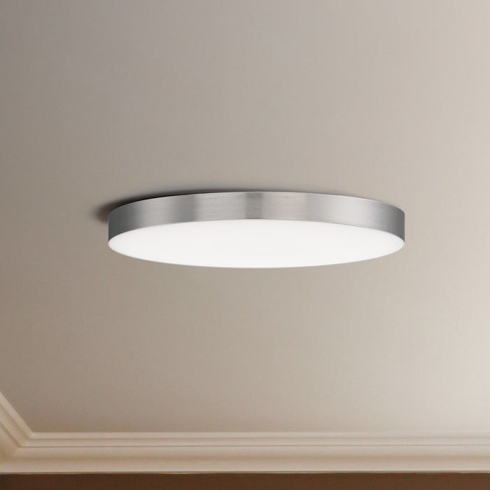 Myhouse Lighting Maxim - 57663WTSN - LED Flush Mount - Trim - Satin Nickel