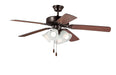 Myhouse Lighting Maxim - 89907FTOIWP - 52"Ceiling Fan - Basic-Max - Oil Rubbed Bronze / Walnut / Pecan