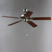 Myhouse Lighting Maxim - 89907FTSNWP - 52"Ceiling Fan - Basic-Max - Satin Nickel / Walnut / Pecan