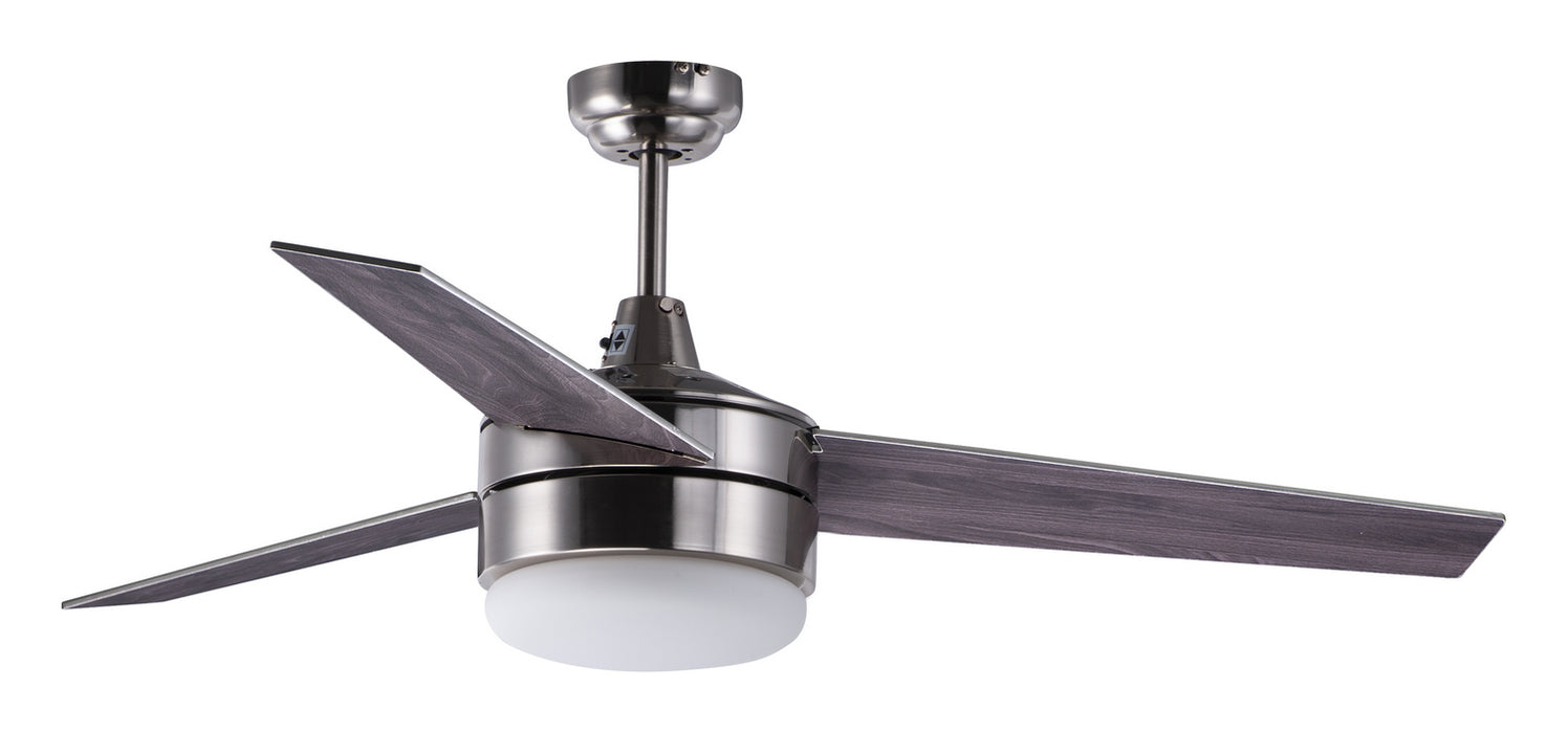 Myhouse Lighting Maxim - 89909FTSNBK - 52"Ceiling Fan - Trio - Satin Nickel / Black