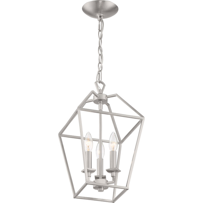 Myhouse Lighting Quoizel - AVY5203BN - Three Light Foyer Pendant - Aviary - Brushed Nickel