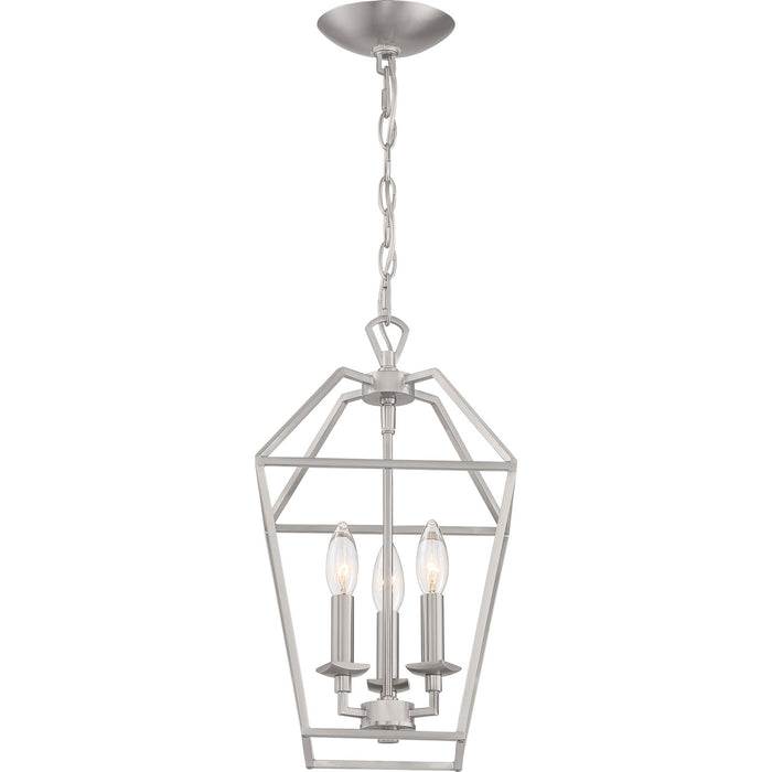 Myhouse Lighting Quoizel - AVY5203BN - Three Light Foyer Pendant - Aviary - Brushed Nickel