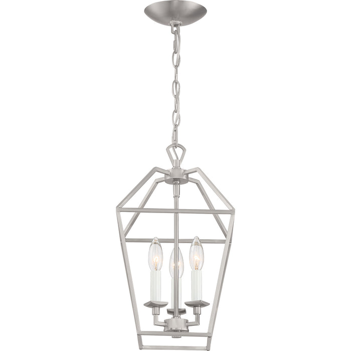 Myhouse Lighting Quoizel - AVY5203BN - Three Light Foyer Pendant - Aviary - Brushed Nickel