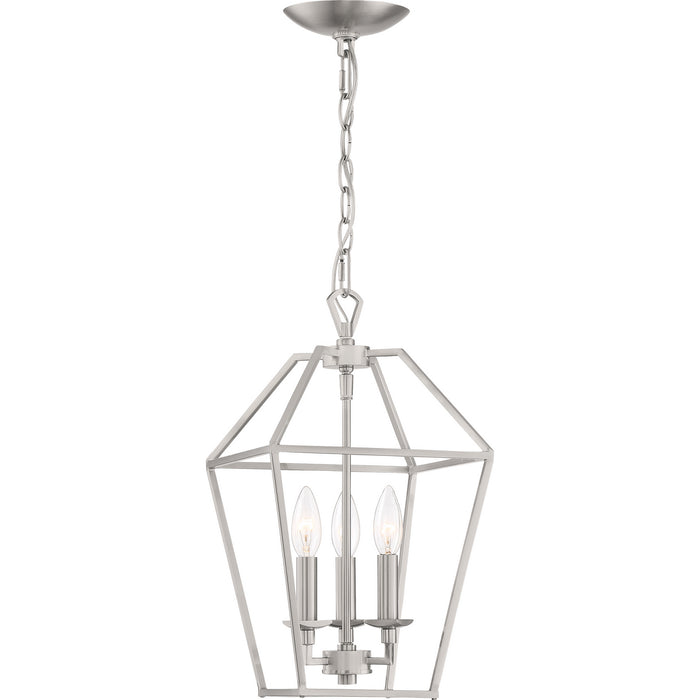 Myhouse Lighting Quoizel - AVY5203BN - Three Light Foyer Pendant - Aviary - Brushed Nickel