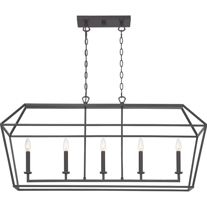 Myhouse Lighting Quoizel - AVY542PN - Five Light Island Chandelier - Aviary - Palladian Bronze