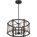 Myhouse Lighting Quoizel - BRO2820MK - Six Light Pendant - Baron - Marcado Black