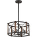 Myhouse Lighting Quoizel - BRO2820MK - Six Light Pendant - Baron - Marcado Black