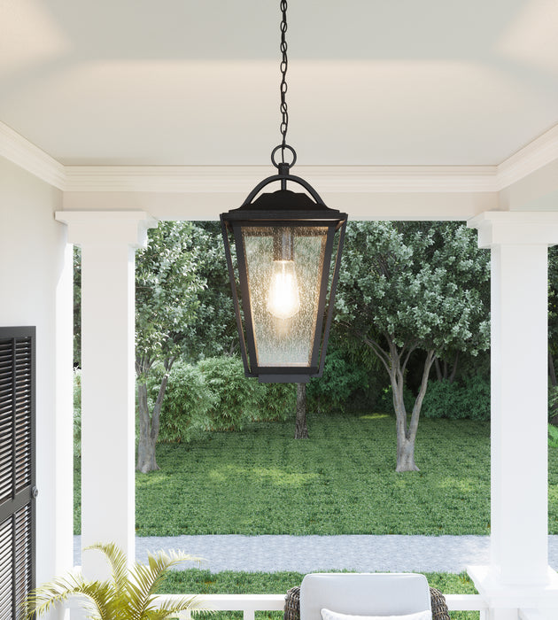 Myhouse Lighting Quoizel - DRS1911EK - One Light Outdoor Hanging Lantern - Darius - Earth Black