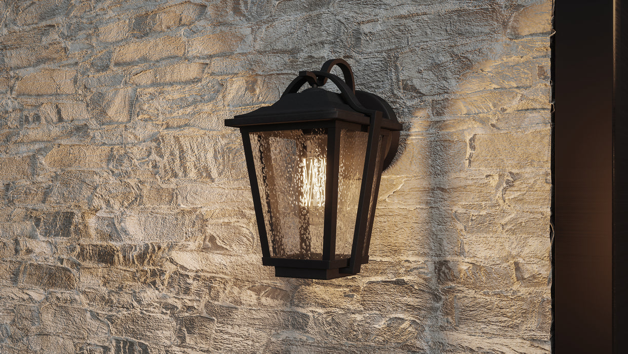 Myhouse Lighting Quoizel - DRS8407EK - One Light Outdoor Wall Lantern - Darius - Earth Black