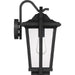 Myhouse Lighting Quoizel - DRS8411EK - One Light Outdoor Wall Lantern - Darius - Earth Black