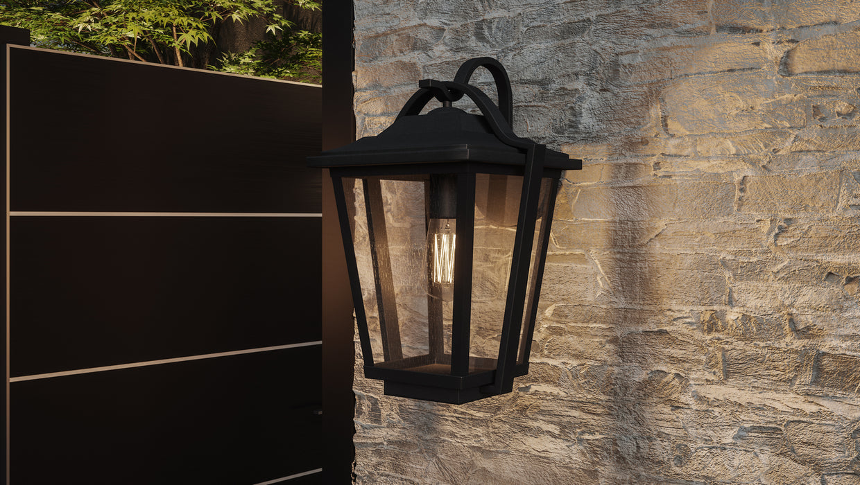 Myhouse Lighting Quoizel - DRS8411EK - One Light Outdoor Wall Lantern - Darius - Earth Black