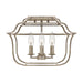 Myhouse Lighting Quoizel - GLY1714CS - Four Light Semi-Flush Mount - Gallery - Century Silver Leaf