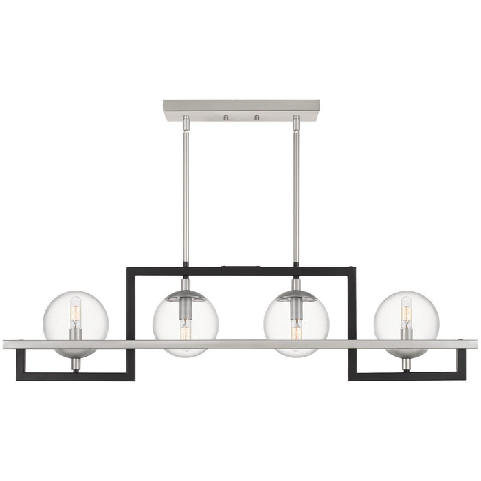 Myhouse Lighting Quoizel - KAN440EK - Four Light Island Chandelier - Kane - Earth Black