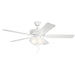 Myhouse Lighting Kichler - 330017MWH - 52"Ceiling Fan - Basics Pro Select - Matte White