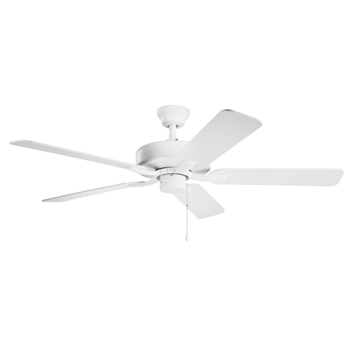 Myhouse Lighting Kichler - 330018MWH - 52"Ceiling Fan - Basics Pro - Matte White