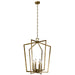 Myhouse Lighting Kichler - 43495NBR - Six Light Foyer Pendant - Abbotswell - Natural Brass