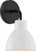 Myhouse Lighting Nuvo Lighting - 60-6784 - One Light Vanity - Sloan - Matte Black / Matte White