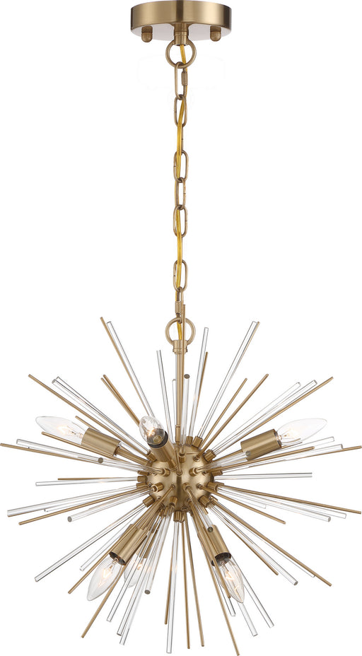 Myhouse Lighting Nuvo Lighting - 60-6992 - Six Light Chandelier - Cirrus - Vintage Brass