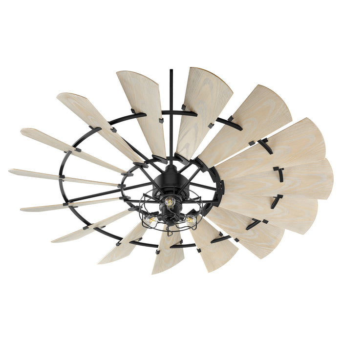 Myhouse Lighting Quorum - 197215-69 - 72"Patio Fan - Windmill - Textured Black