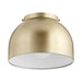 Myhouse Lighting Quorum - 3004-11-80 - One Light Ceiling Mount - 3004 Ceiling Mounts - Aged Brass