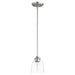 Myhouse Lighting Quorum - 3127-265 - One Light Pendant - Jardin - Satin Nickel w/ Clear/Seeded