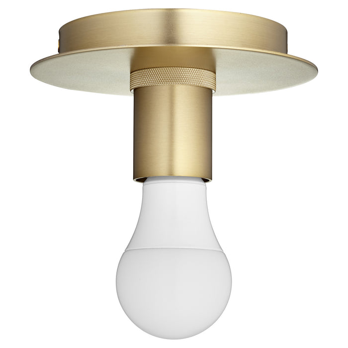 Myhouse Lighting Quorum - 322-80 - One Light Ceiling Mount - Keyless - Aged Brass