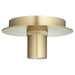 Myhouse Lighting Quorum - 322-80 - One Light Ceiling Mount - Keyless - Aged Brass